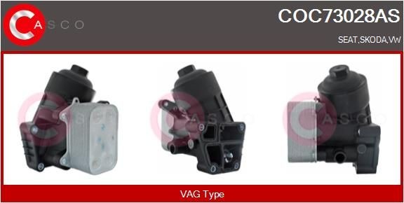 CASCO Radiatore olio motore COC73028AS COC73028AS costo Radiatore olio CASCO SEAT EXEO