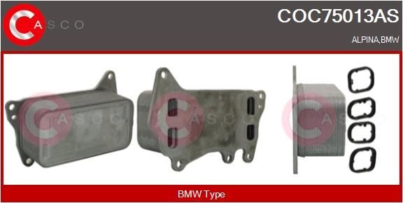 CASCO Radiateur d'huile COC75013AS COC75013AS Radiateur d'huile moteur BMW Série 7 CASCO