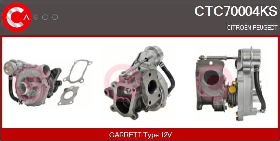 CASCO Turbocharger CTC70004KS CASCO CTC70004KS originele Turbo Citroen Xsara Coupe kosten