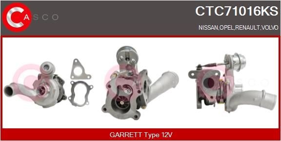 Turbocharger CASCO CTC71016KS CASCO CTC71016KS: Turbolader Opel MOVANO 2008