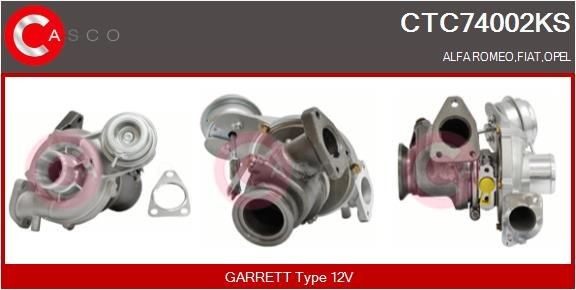 CASCO Turbolader CTC74002KS CASCO CTC74002KS Turbolader Sintra (APV) pris