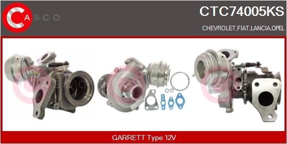 CASCO Turbolader CTC74005KS CASCO CTC74005KS Turbolader Citroën SAXO originale