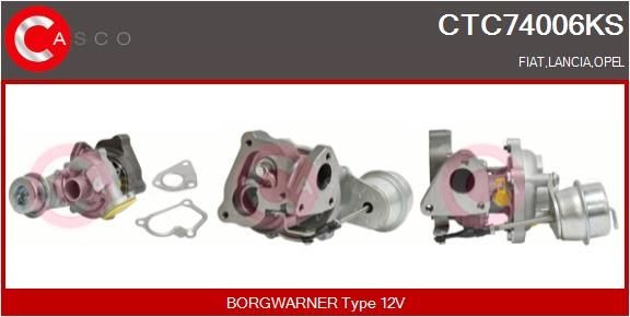 CASCO Turbolader CTC74006KS Turbolader CASCO Fiat SEDICI CTC74006KS