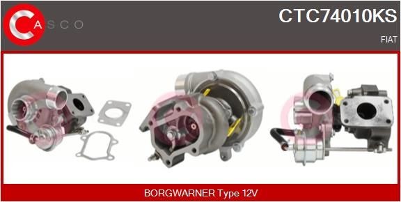 CASCO Turbolader CTC74010KS CTC74010KS Turboaggregat FIAT SEDICI CASCO