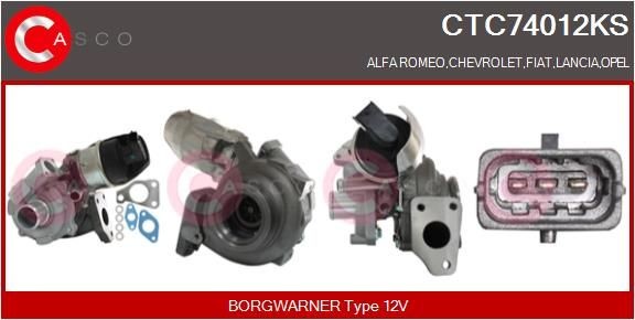 Turbocharger CASCO CTC74012KS CASCO CTC74012KS: Turbocharger Fiat TIPO 2021