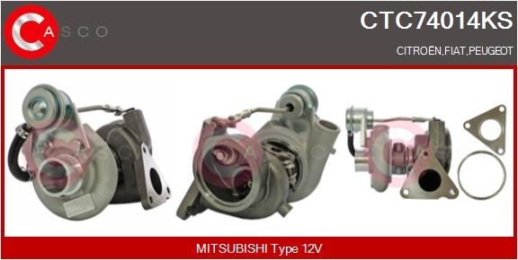 CASCO Turbocharger CTC74014KS Turbolader CASCO FIAT CTC74014KS