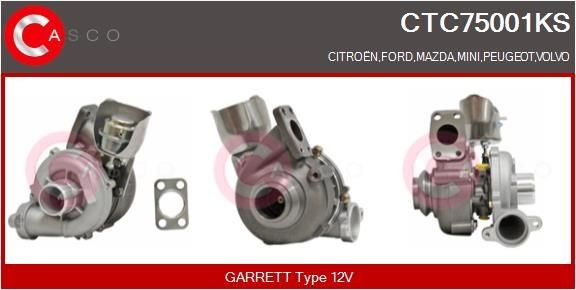 Turbolader CASCO CTC75001KS CASCO CTC75001KS MINI CLUBMAN 2013 Turbo