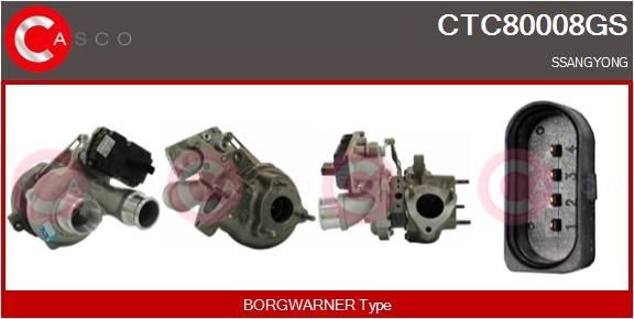 Turbocharger CASCO CTC80008GS CASCO CTC80008GS Uitlaatgasturbo SSANGYONG KORANDO 2014