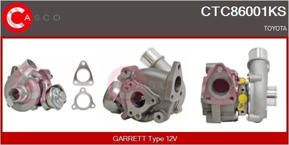 Turbolader CASCO CTC86001KS CASCO CTC86001KS Turboaggregat TOYOTA PREVIA 2015