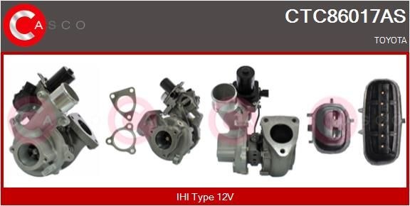 Turbocharger CASCO CTC86017AS CASCO CTC86017AS: Turbolader Toyota HILUX Pick-up 2018