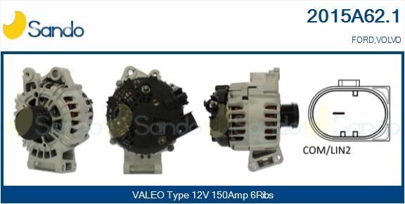 SANDO Alternatore 2015A62.1 2015A62.1 Generatore SANDO Volvo