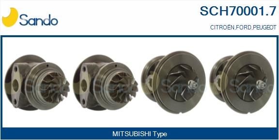 SANDO Turbo patroon SCH70001.7 Turbolader SANDO JAGUAR SCH70001.7