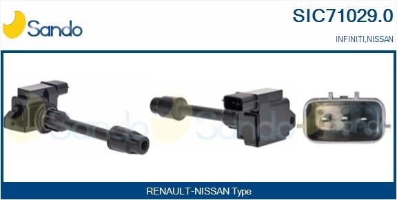 SANDO Tändspole SIC71029.0 SANDO SIC71029.0 Tändspole Nissan Terrano WD21 original