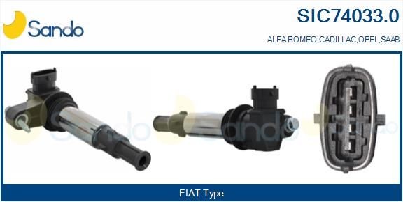 SANDO Bobina d'accensione SIC74033.0 SIC74033.0 Bobina d'accensione SANDO ALFA ROMEO 146 costo