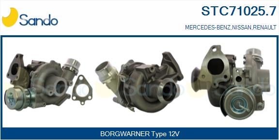 SANDO Turbocharger STC71025.7 SANDO STC71025.7 Turbochargers Lexus CT goedkoop