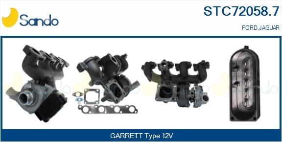 SANDO Turbocharger STC72058.7 SANDO Turbocharger JAGUAR STC72058.7
