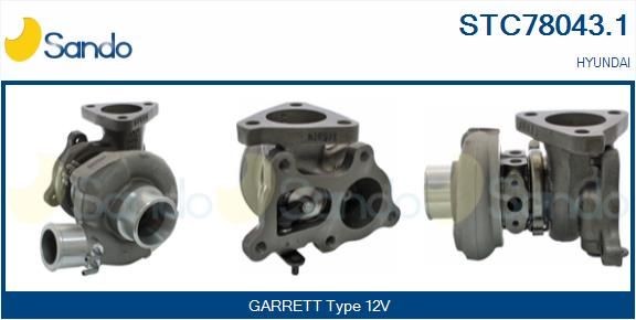 SANDO Turbocharger STC78043.1 SANDO STC78043.1 Hyundai Galloper 2 turbocharger replacement