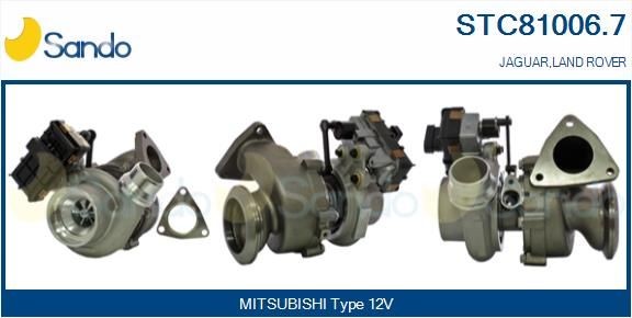 SANDO Turbocharger STC81006.7 Turbocompressor JAGUAR SANDO STC81006.7