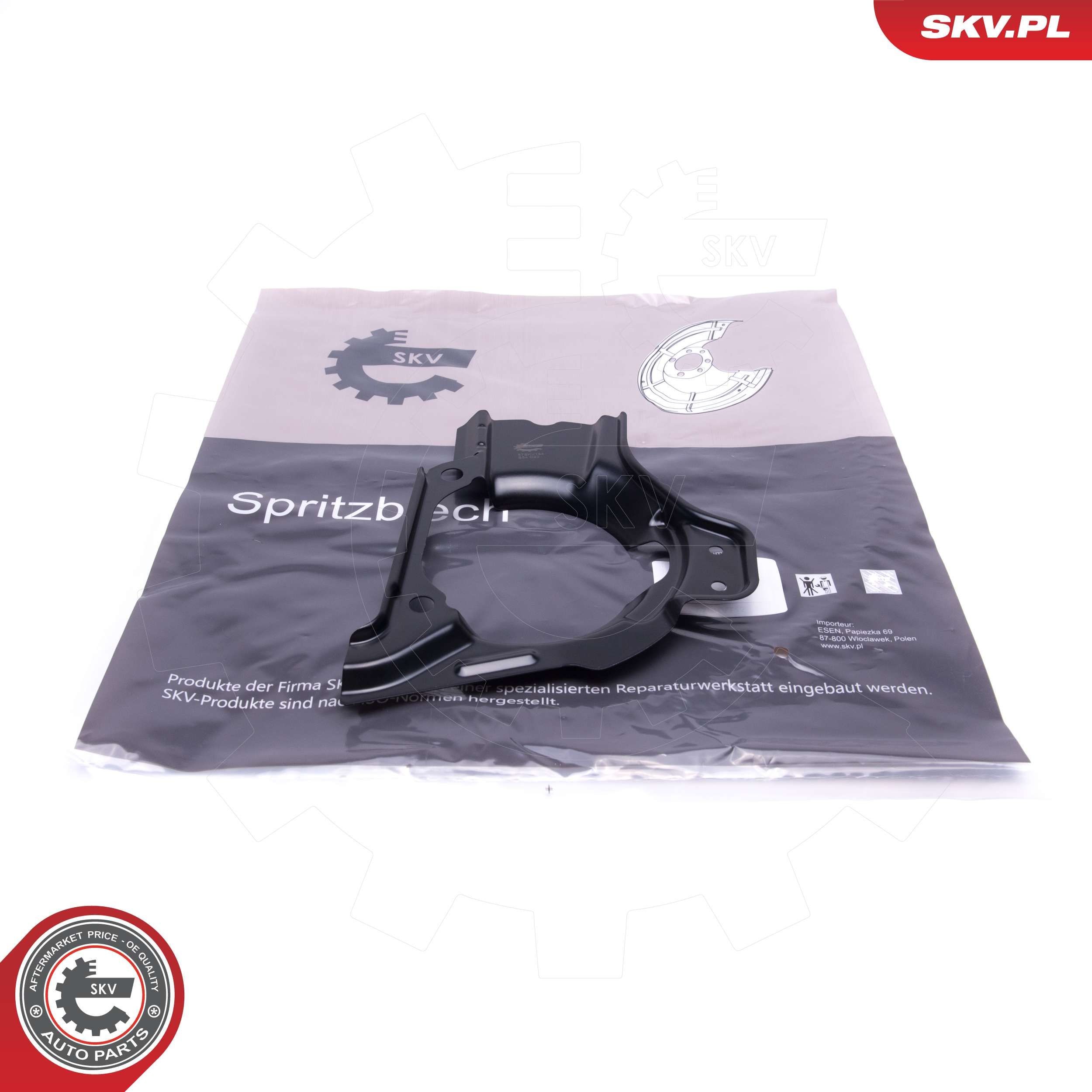 ESEN SKV Έλασμα πιτσιλίσματος, δισκόπλακα 57SKV184 ESEN SKV 57SKV184 Λαμαρινένιο προστατευτικό Lancia Y 840A τιμες