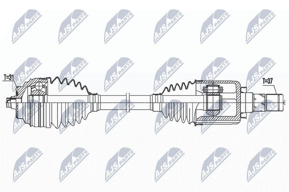 Drivaksel NTY NPW-BM-166 NTY NPW-BM-166 Drivaksel BMW 1-serie 2023