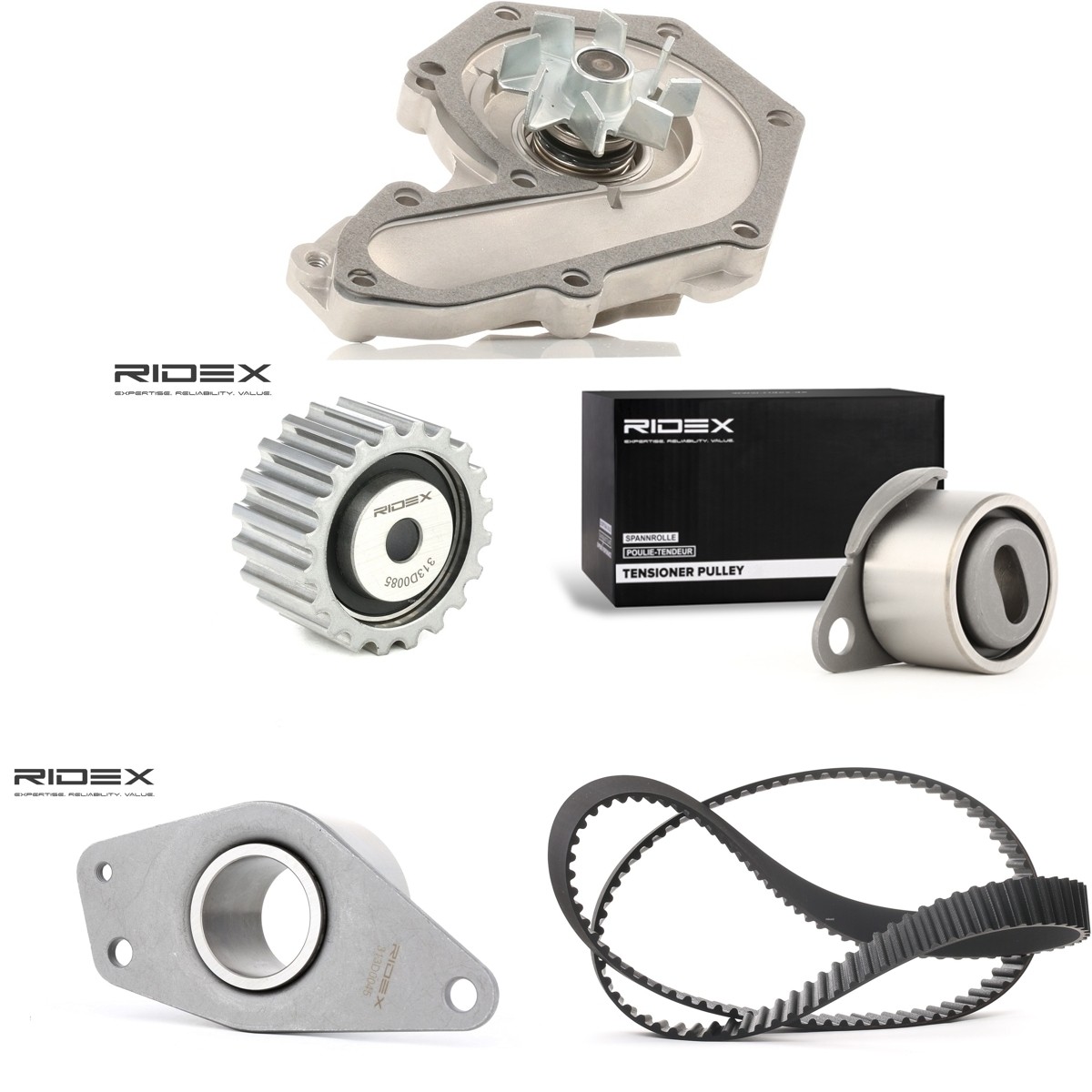 RIDEX Veepump + hammasrihmakomplekt 3096W0633 3096W0633 Hammasrihma komplekt VOLVO 740 RIDEX