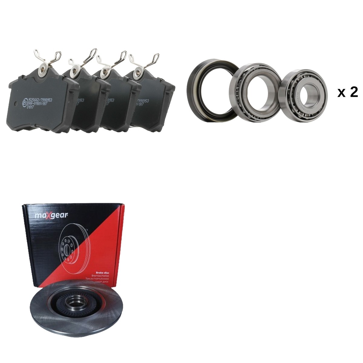 RIDEX Bremseskiver og klodser 3405B3383 Bremsesæt RIDEX QUATTRO 3405B3383 billig