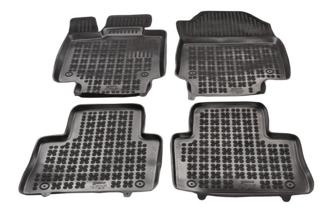 REZAW PLAST Bilmattor gummi, fram och bak, Antal: 4, svart, Skräddarsytt REZAW PLAST 201439 tillbehör Toyota SIENNA