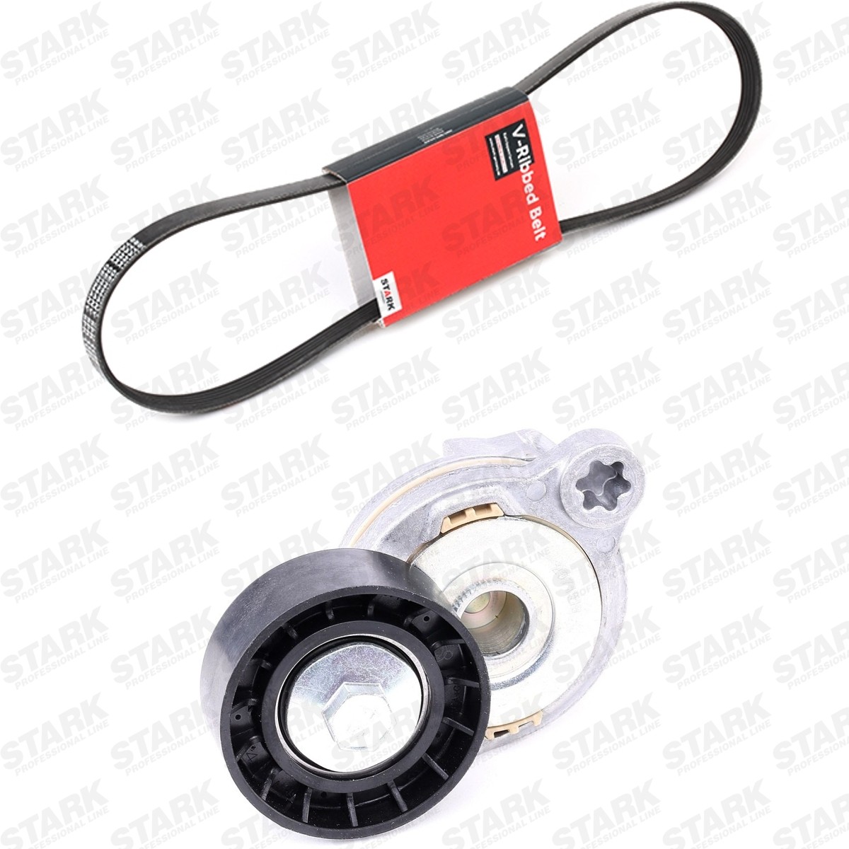 STARK Jeu de courroies trapézoïdales à nervures SKRBS-1201173 STARK Kit de courroie d'accessoire DODGE SKRBS-1201173