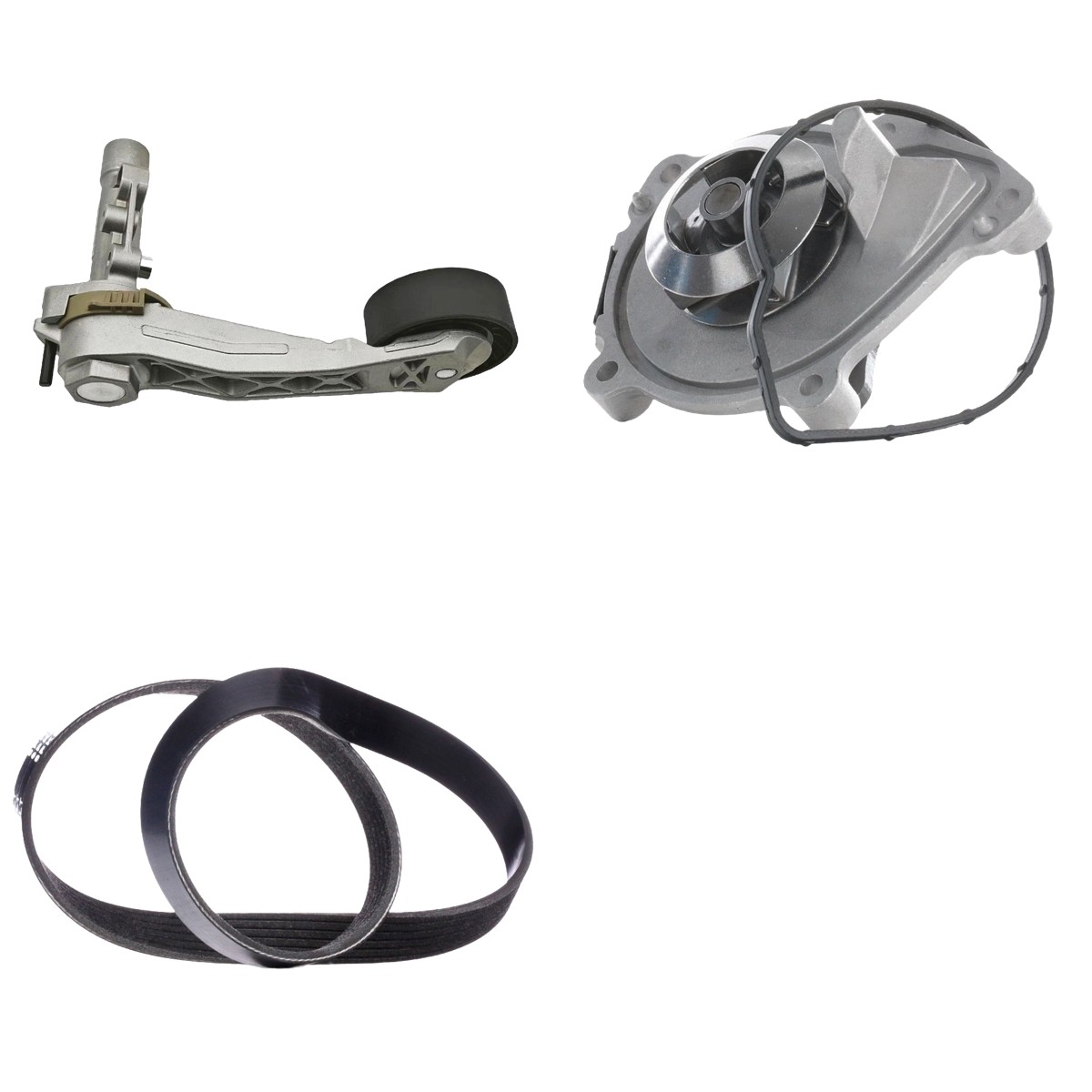 RIDEX Water Pump + V-Ribbed Belt Kit 4172P0108 Citroen C3 RIDEX poly v-belt kit 4172P0108