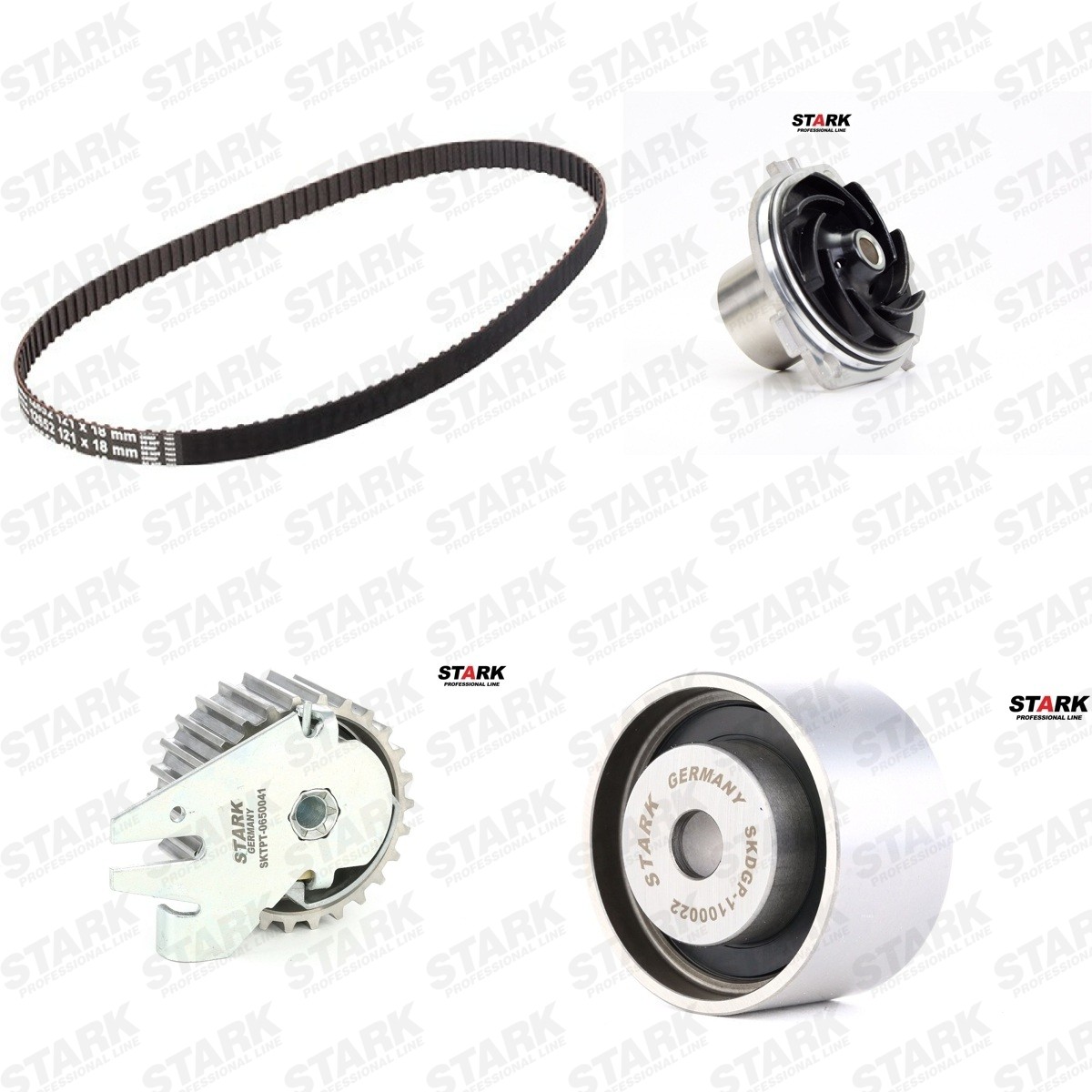 STARK Veepump + hammasrihmakomplekt SKWPT-0750649 Hammasrihma komplekt STARK GRANDE PUNTO SKWPT-0750649 odav