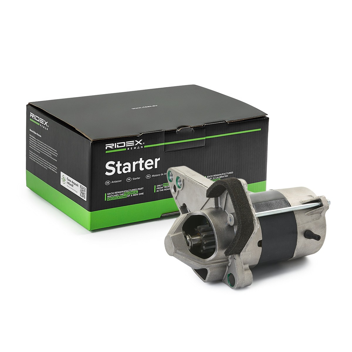 RIDEX REMAN Démarreur 2S0496R Starter RIDEX REMAN Classe B 2S0496R pas cher