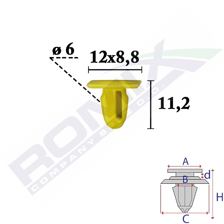 ROMIX Clip, sier- / beschermingslijst C70661 Achtersierlijst ROMIX VIANO C70661 goedkoop