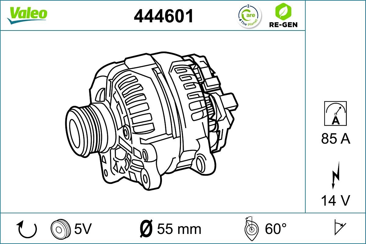 VALEO Alternátor 444601 VALEO 444601 Alternátor Rover 600 RH lacné