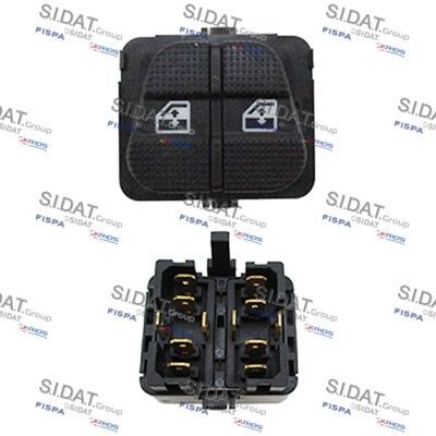 SIDAT Spínač elektrického otvárania okien 5.145139A2 Spínač elektrického otvárania okien SIDAT Volkswagen LUPO 5.145139A2