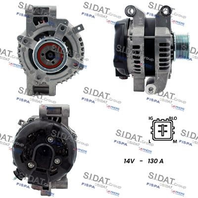 SIDAT Alternátor A12DE0119 SIDAT Alternátor TOYOTA A12DE0119
