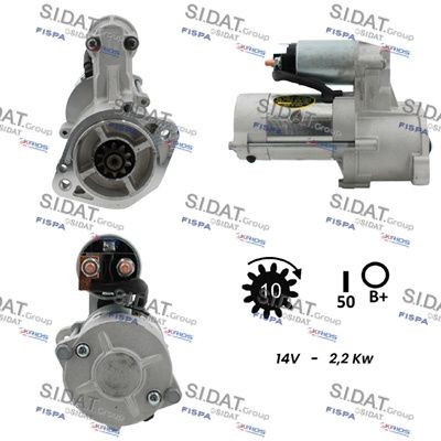 SIDAT Startmotor S12MH0130 S12MH0130 SIDAT startmotor MITSUBISHI GRANDIS