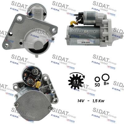 SIDAT Starter S12VA0014 Startmotor SIDAT LAND CRUISER S12VA0014 billige