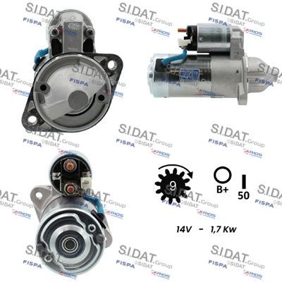 SIDAT Štartér S12VA0212 S12VA0212 Štartér HYUNDAI i10 SIDAT