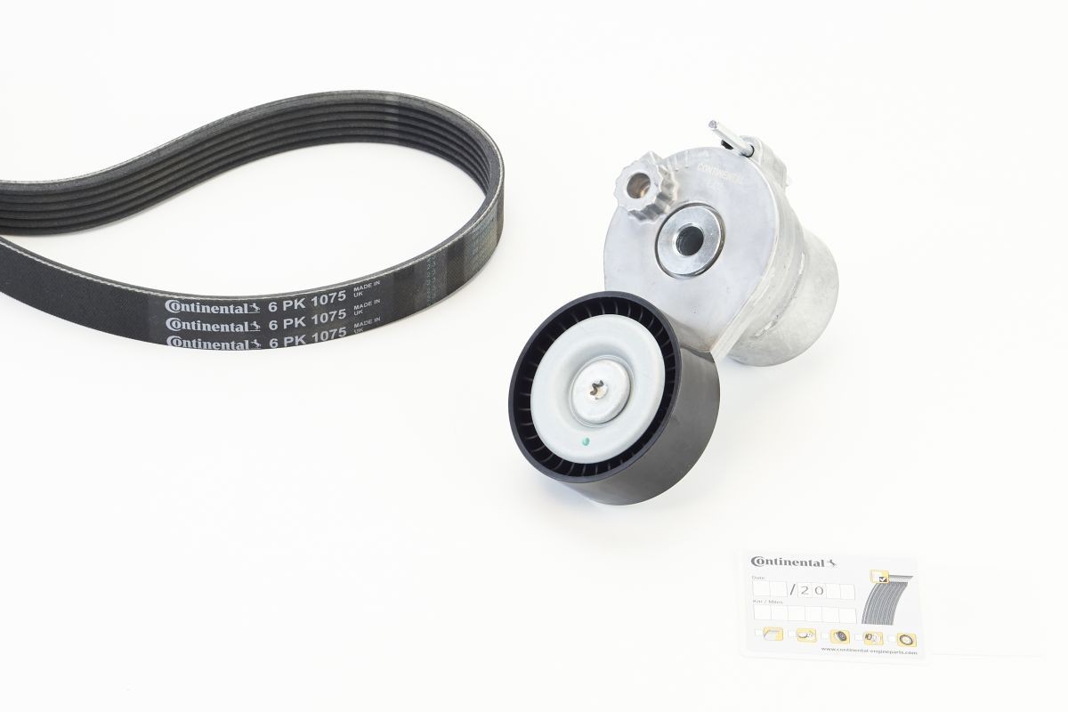 Drivremssats CONTITECH 6PK1075K1 CONTITECH 6PK1075K1: Drivremskit Mercedes SLK 2018