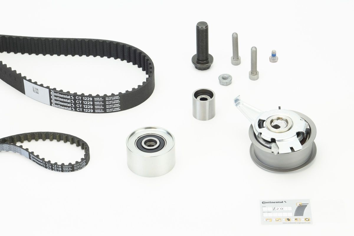 CONTITECH Kit cinghia di distribuzione CT1229K2PRO CONTITECH CT1229K2PRO Kit distribuzione Volkswagen Golf Alltrack VIII (CG5) originale prezzo
