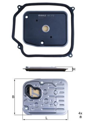 KNECHT Filtro hidráulico, caixa de velocidades automática HX 272D1 Filtro de oleo de transmissão KNECHT Q7 HX 272D1 baratos