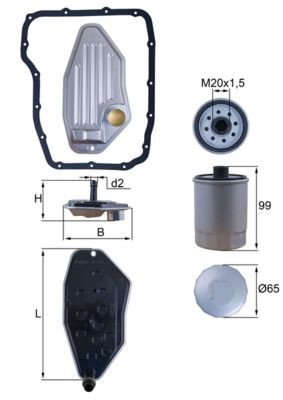 KNECHT Hydraulikfilter, automatväxel HX 276 KIT HX 276 KIT KNECHT hydrauloljefilter Nissan SUNNY