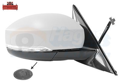 VAN WEZEL Sidespejl 0246828 VAN WEZEL 0246828 Sidespejl