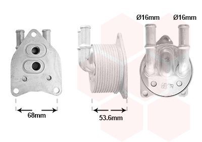 VAN WEZEL Radiatore olio, Cambio automatico 09013708 VAN WEZEL 09013708 Radiatore olio cambio automatico Peugeot 807 originali