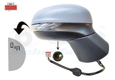 Εξωτερικός καθρέπτης VAN WEZEL 1853828 VAN WEZEL 1853828 Καθρέπτες FORD PUMA 2001