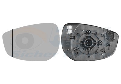 VAN WEZEL Vetro specchio, specchio esterno 2705837 VAN WEZEL 2705837 costo Vetro specchietto MAZDA 3 Hatchback (BP) originale