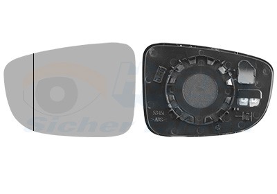 VAN WEZEL Peegliklaas, Välispeegel 2745837 Peegliklaas VAN WEZEL Mazda MPV 2745837