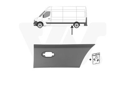 VAN WEZEL Pynte- / beskyttelseslist, sidevegg 3799405 VAN WEZEL Beskyttelseslist TOYOTA 3799405