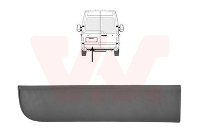 VAN WEZEL Sier- / beschermingspaneel, deur 3799431 Nissan MICRA Sierlijst VAN WEZEL 3799431