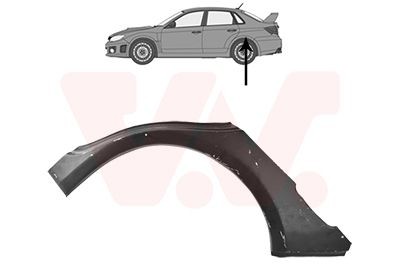 VAN WEZEL Kylkipaneeli 5136147 VAN WEZEL 5136147 Subaru Legacy BG5 pyöräkotelo hinta